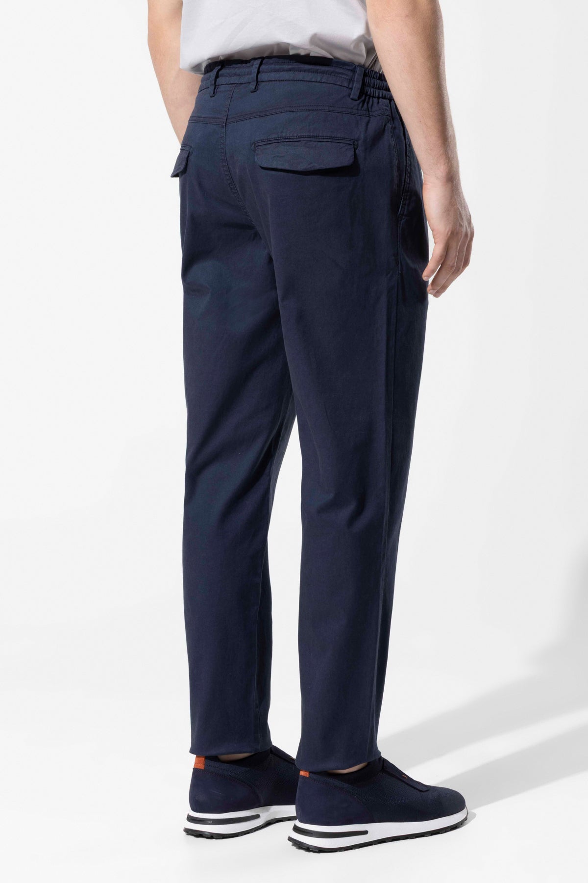 PLEATED COTTON TROUSERS