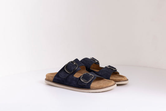 DOUBLE BUCKLE CASUAL SANDALS