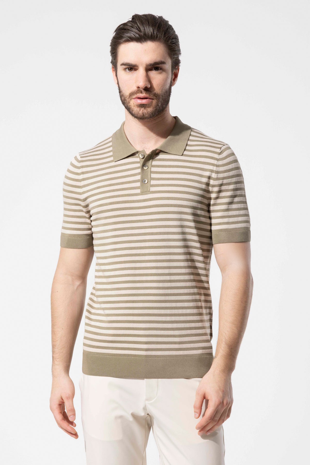 MIAMI STRIPED POLO