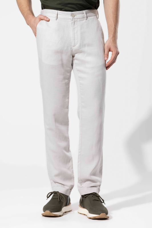 LYOCELL LINEN BLEND TROUSERS