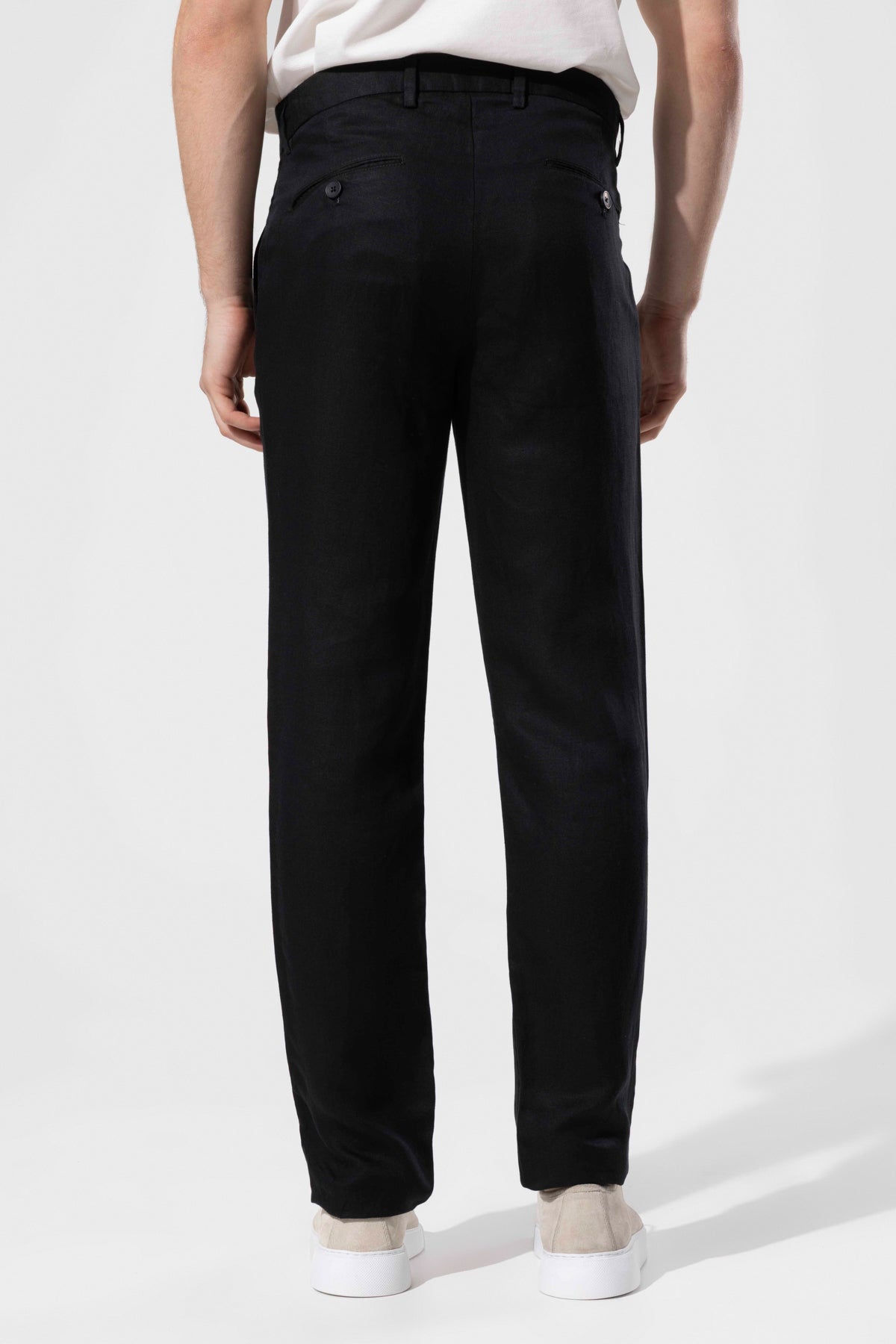 LYOCELL LINEN BLEND TROUSERS