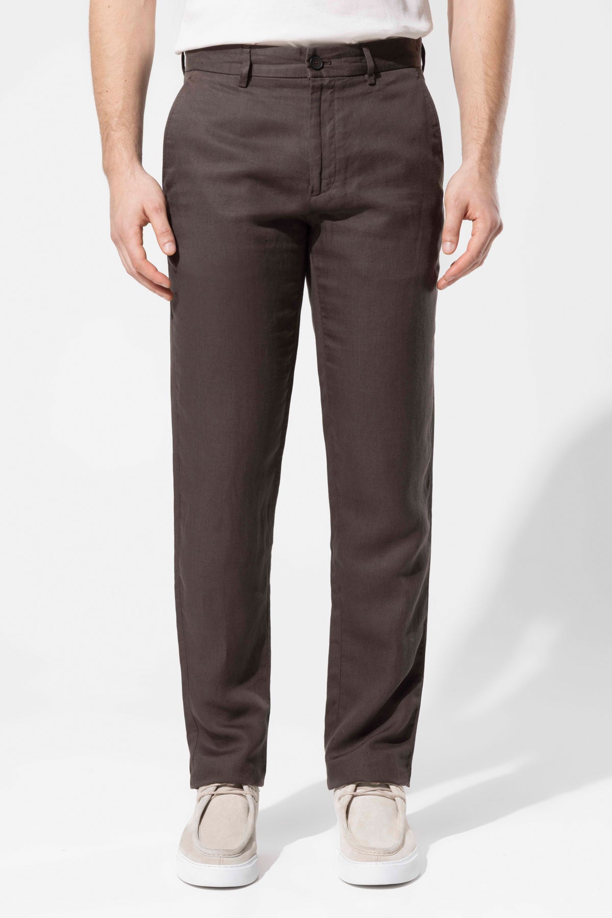 LYOCELL LINEN BLEND TROUSERS