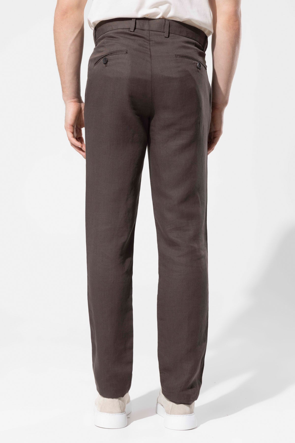 LYOCELL LINEN BLEND TROUSERS