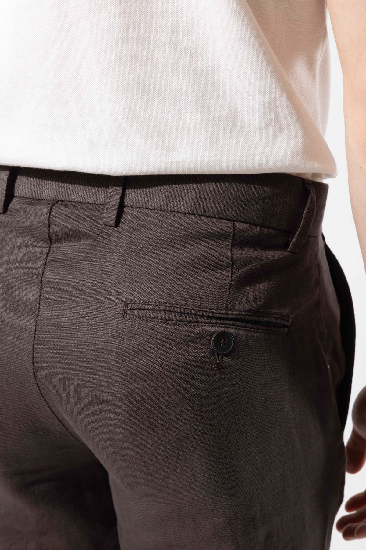 LYOCELL LINEN BLEND TROUSERS