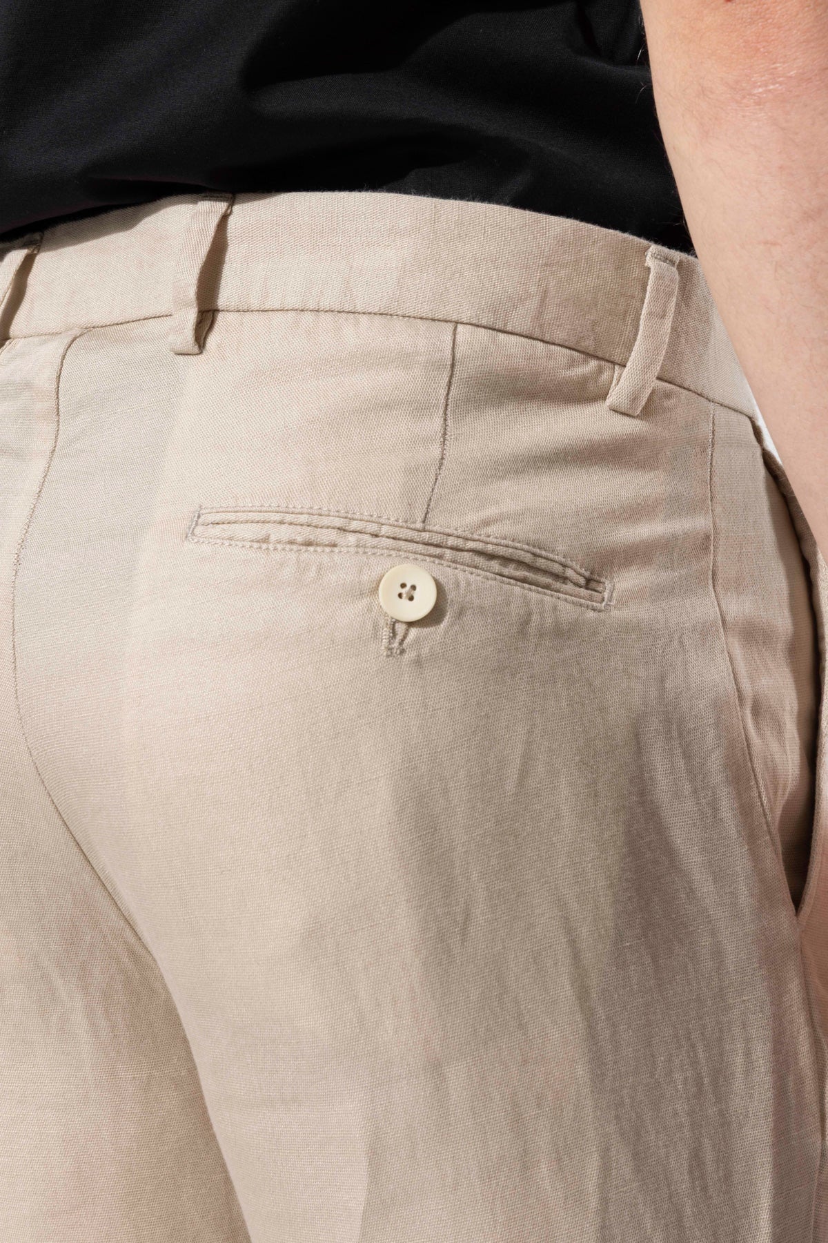 LYOCELL LINEN BLEND TROUSERS