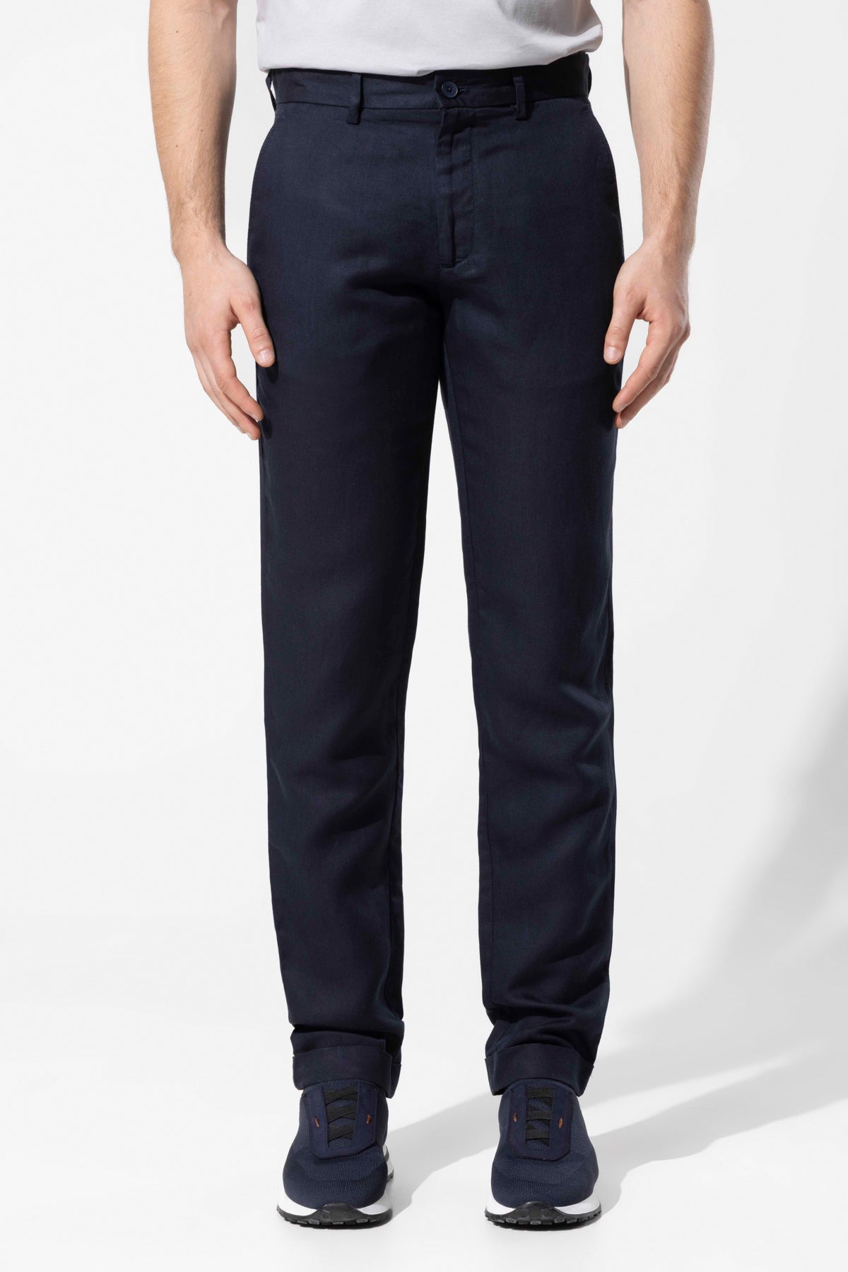 LYOCELL LINEN BLEND TROUSERS