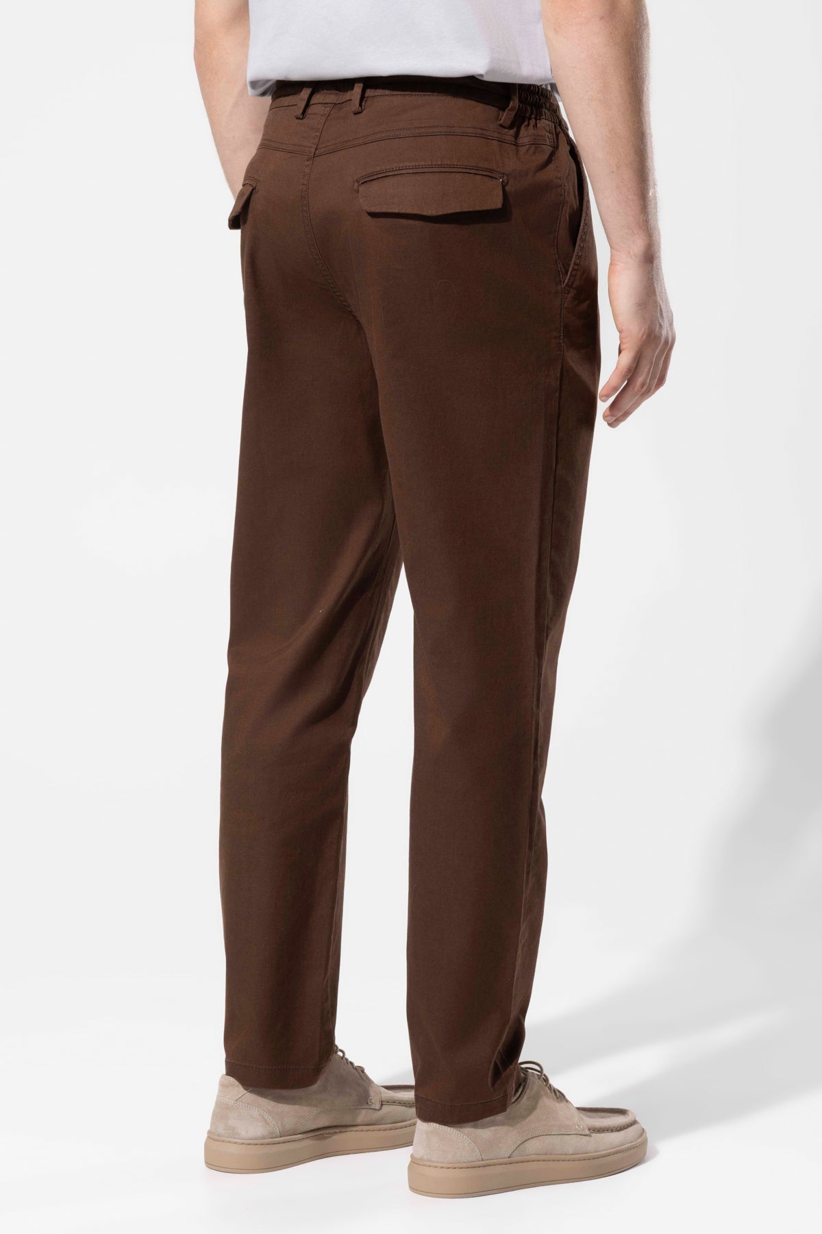 PLEATED COTTON TROUSERS