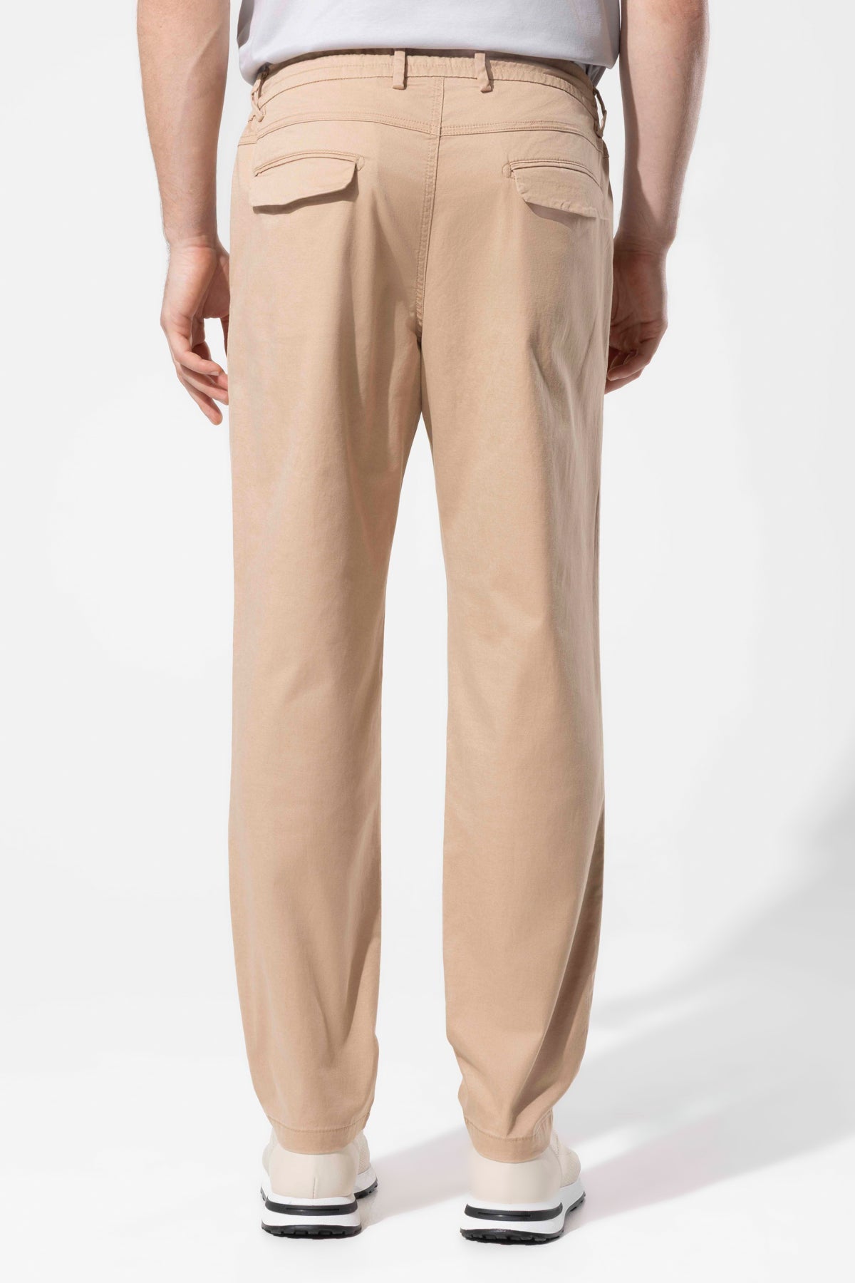 PLEATED COTTON TROUSERS