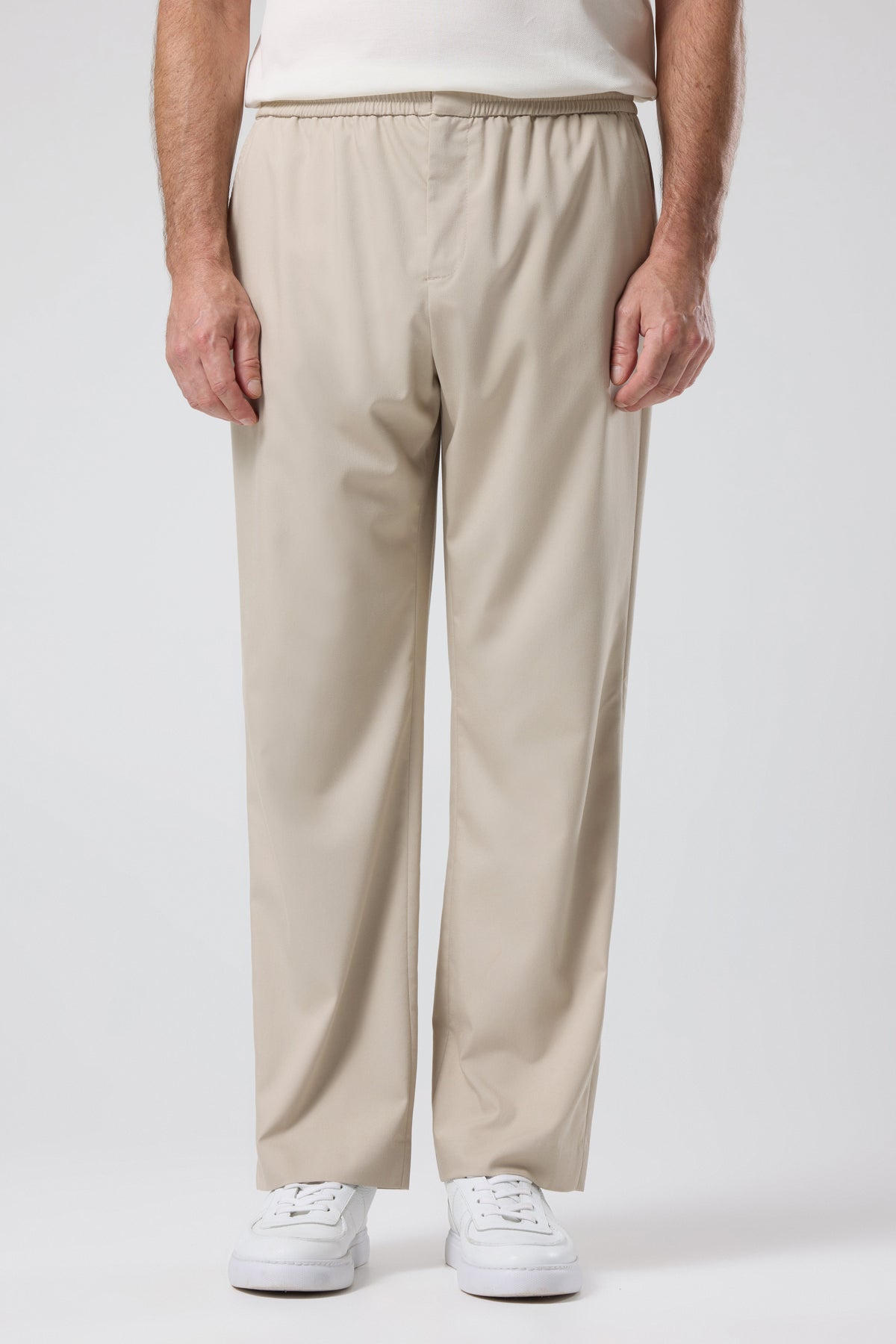 ELASTICATED WAIST TROUSERS