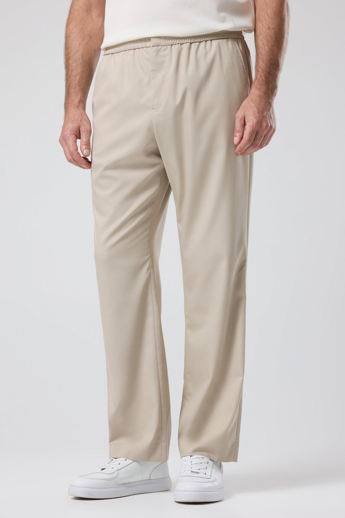 ELASTICATED WAIST TROUSERS