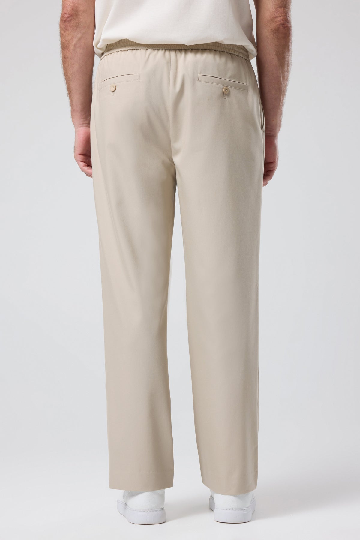 ELASTICATED WAIST TROUSERS