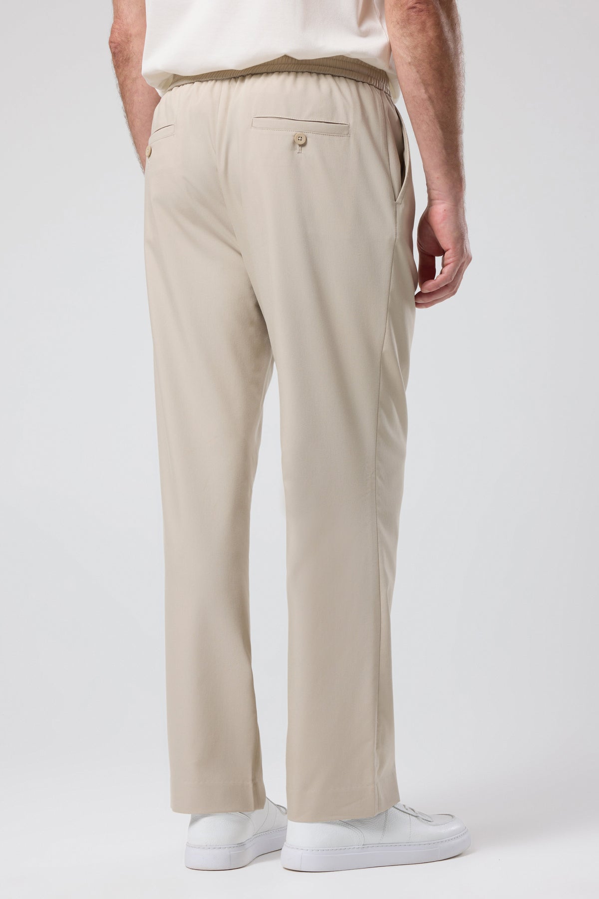 ELASTICATED WAIST TROUSERS