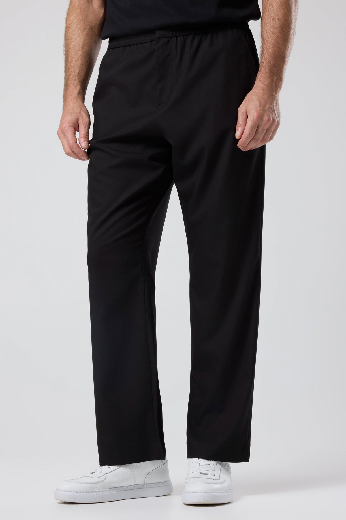 ELASTICATED WAIST TROUSERS