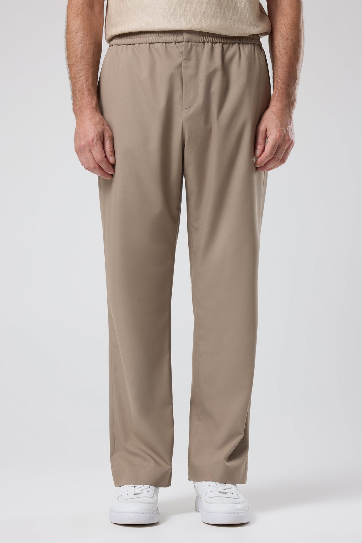 ELASTICATED WAIST TROUSERS