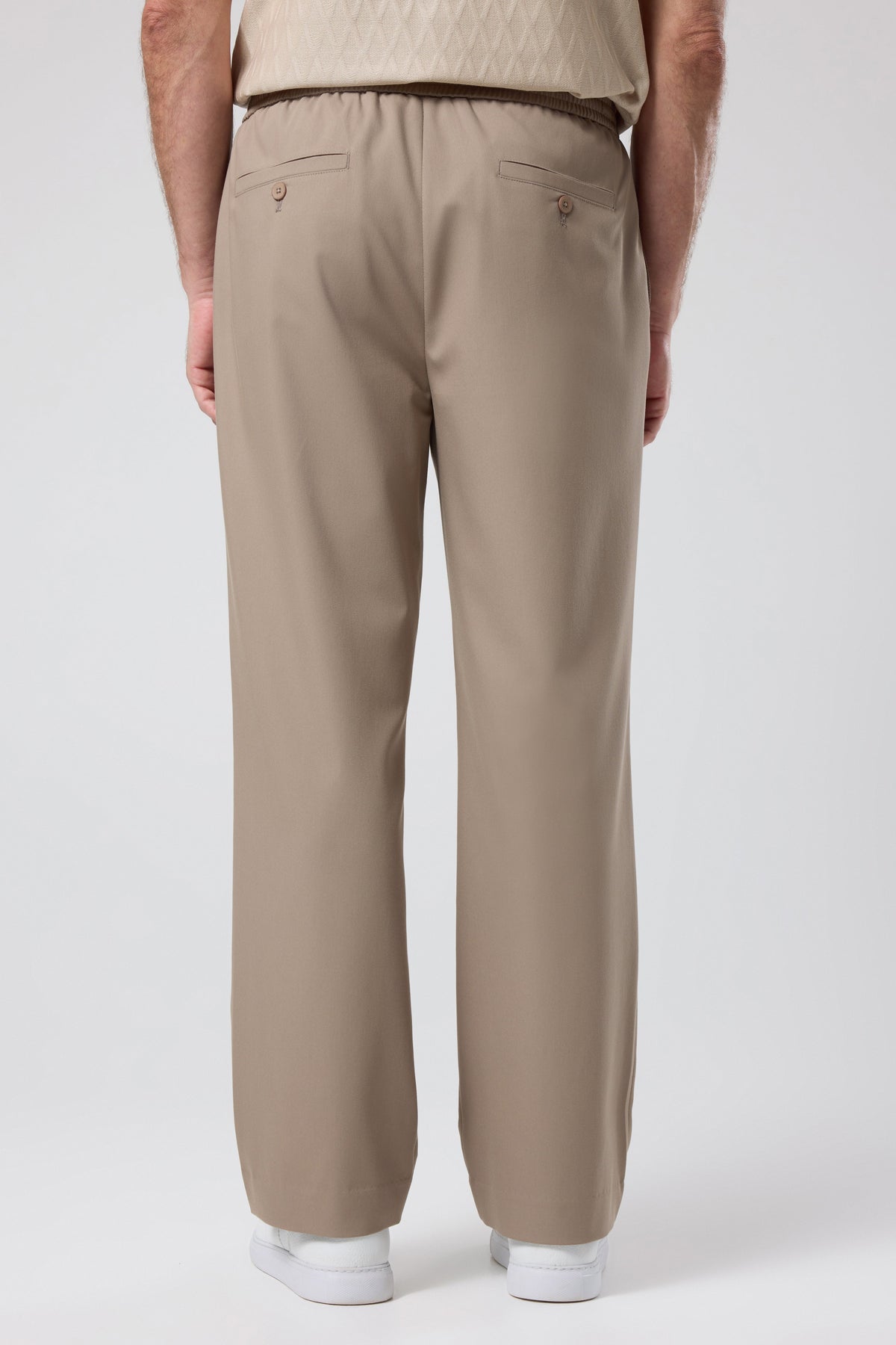 ELASTICATED WAIST TROUSERS