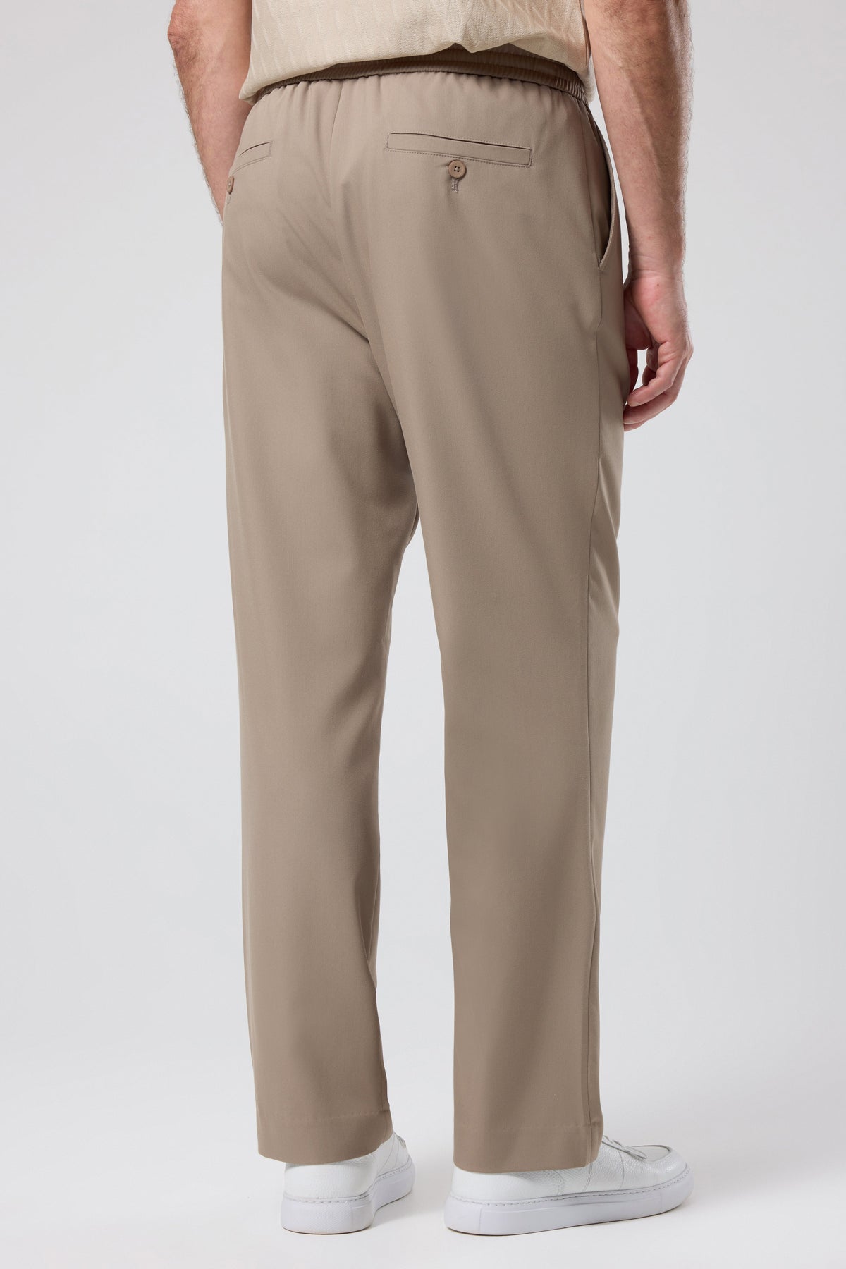 ELASTICATED WAIST TROUSERS