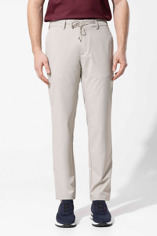 STRETCH FABRIC TROUSERS