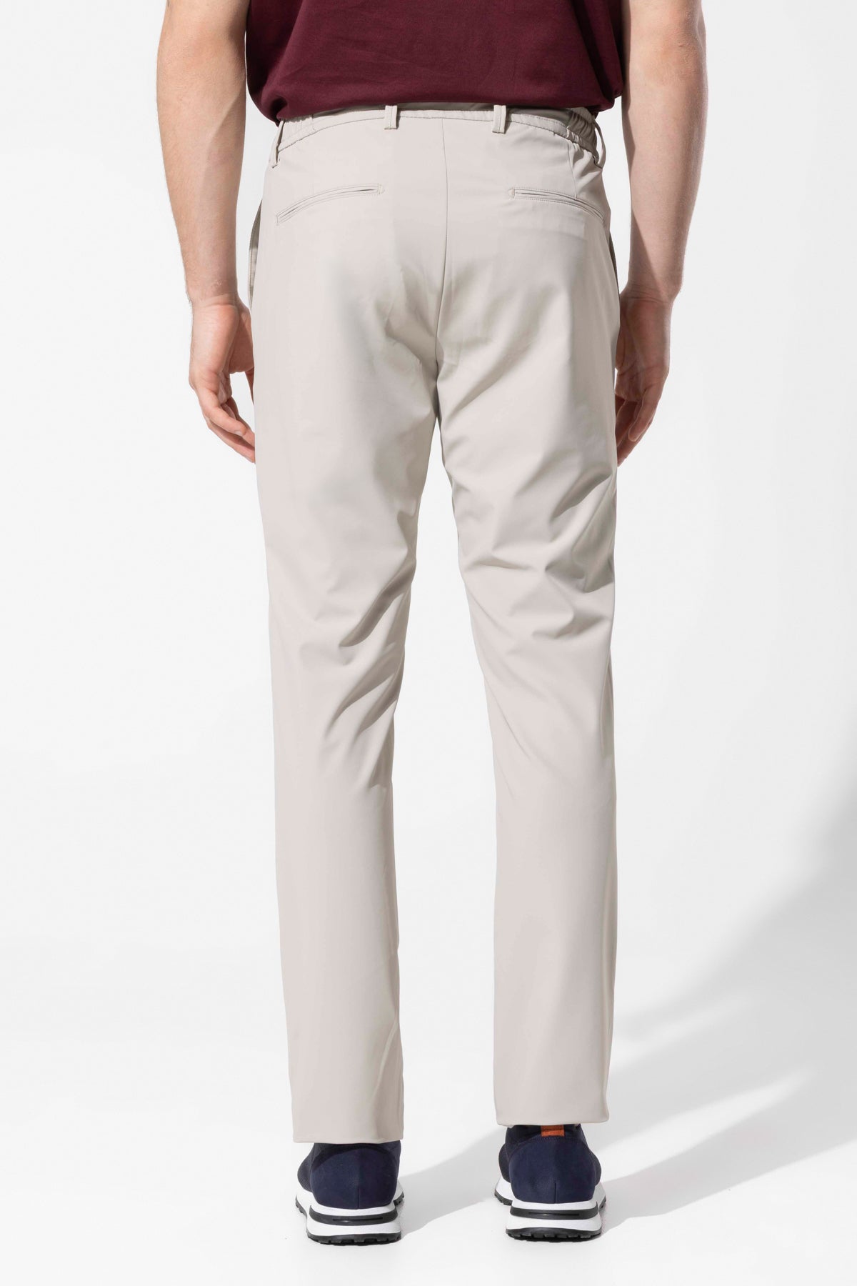 STRETCH FABRIC TROUSERS