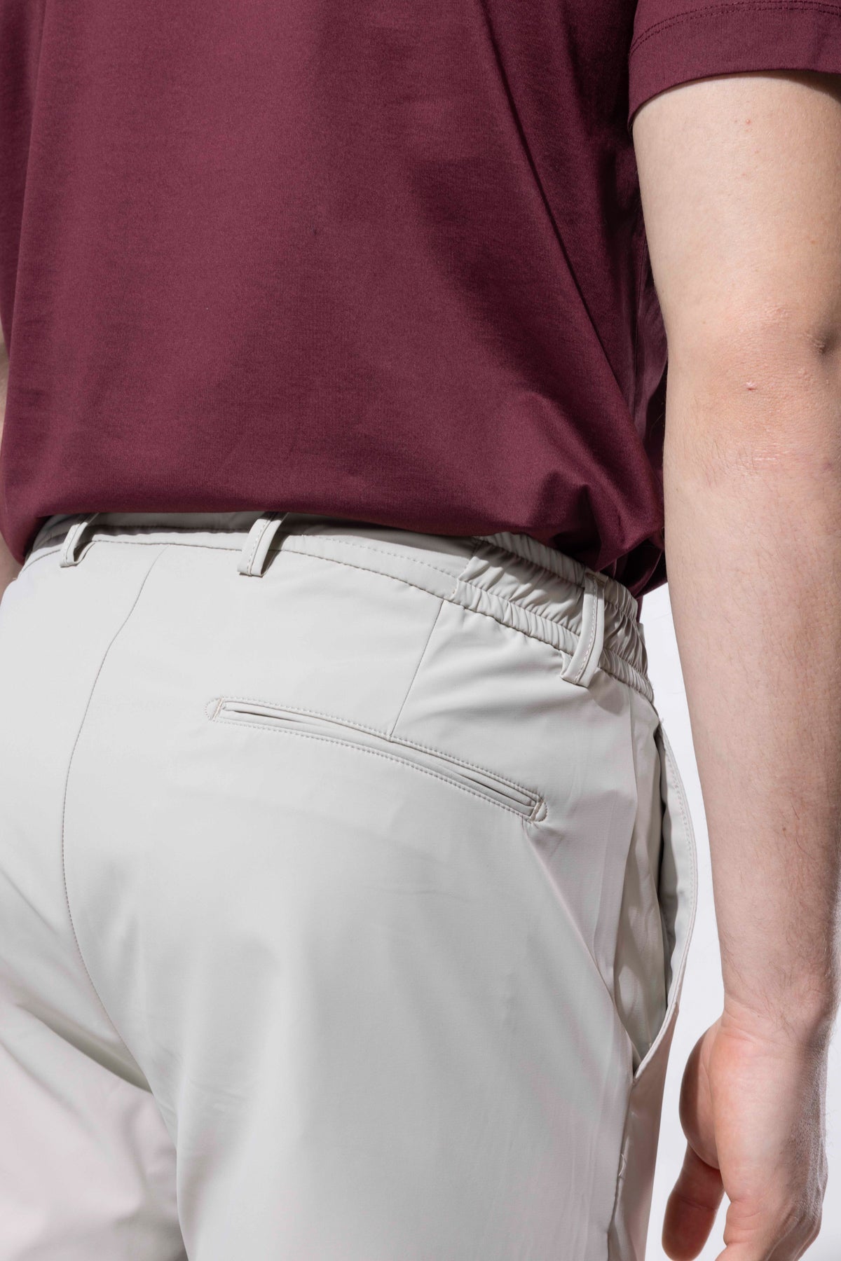 STRETCH FABRIC TROUSERS