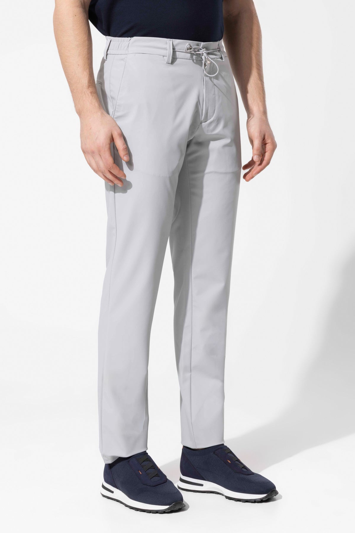 STRETCH FABRIC TROUSERS