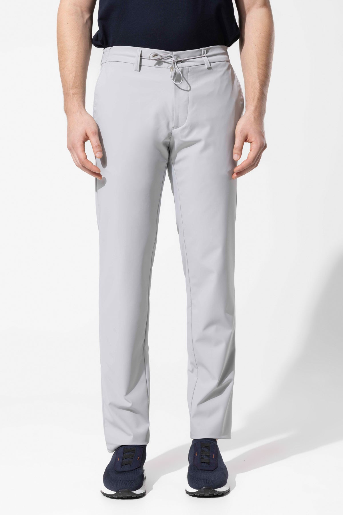 STRETCH FABRIC TROUSERS