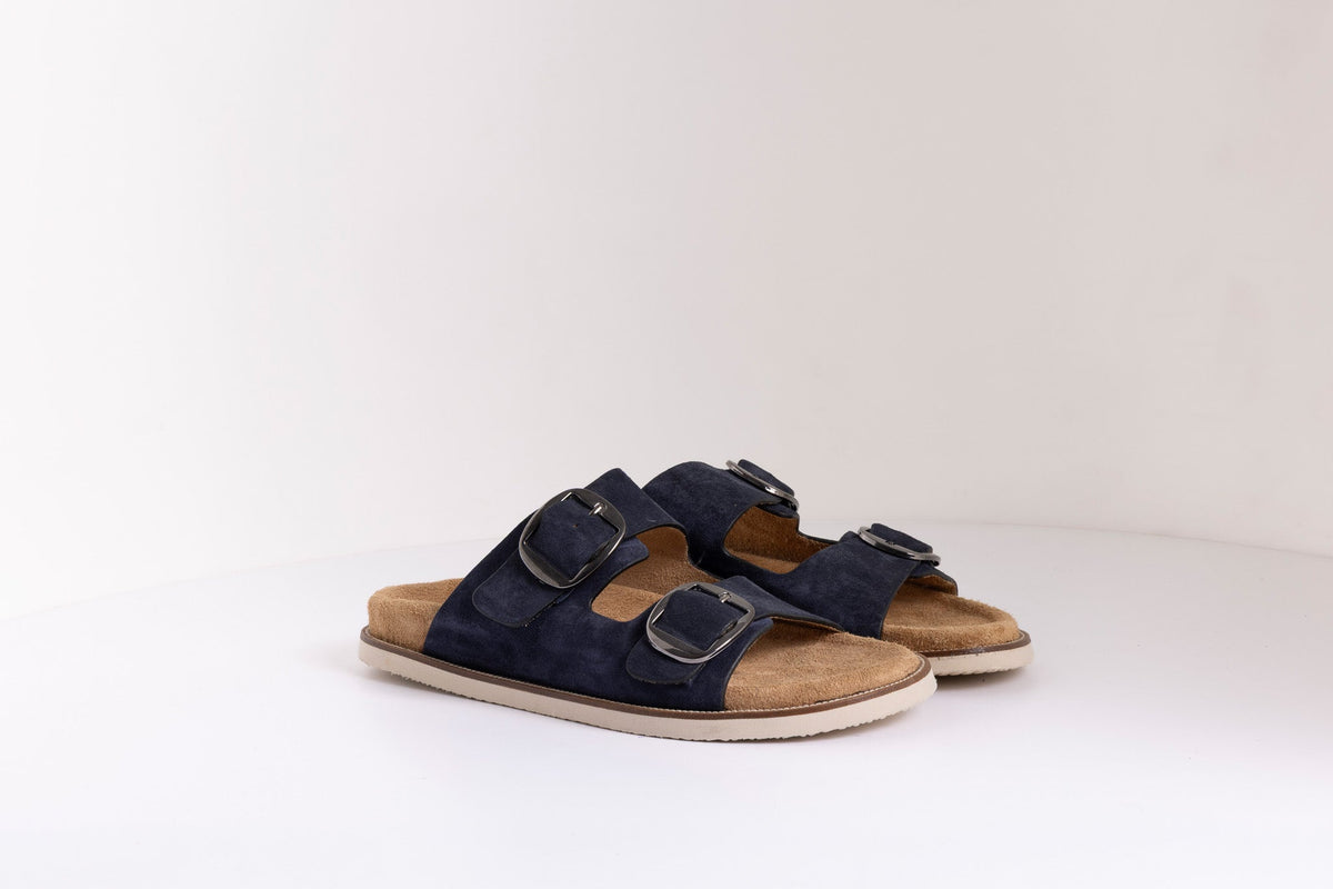 DOUBLE BUCKLE CASUAL SANDALS