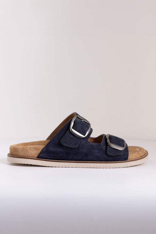 DOUBLE BUCKLE CASUAL SANDALS