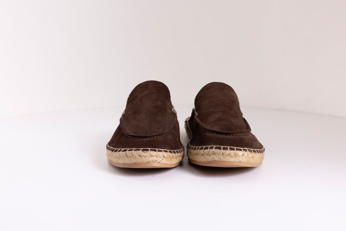 STITCH DETAIL ESPADRILLE SLIDES