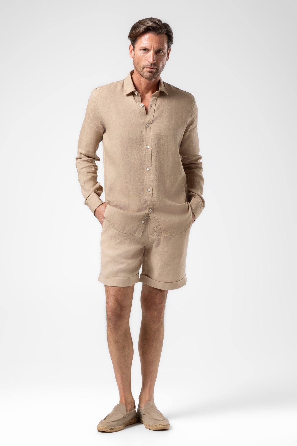 LINEN SHORTS