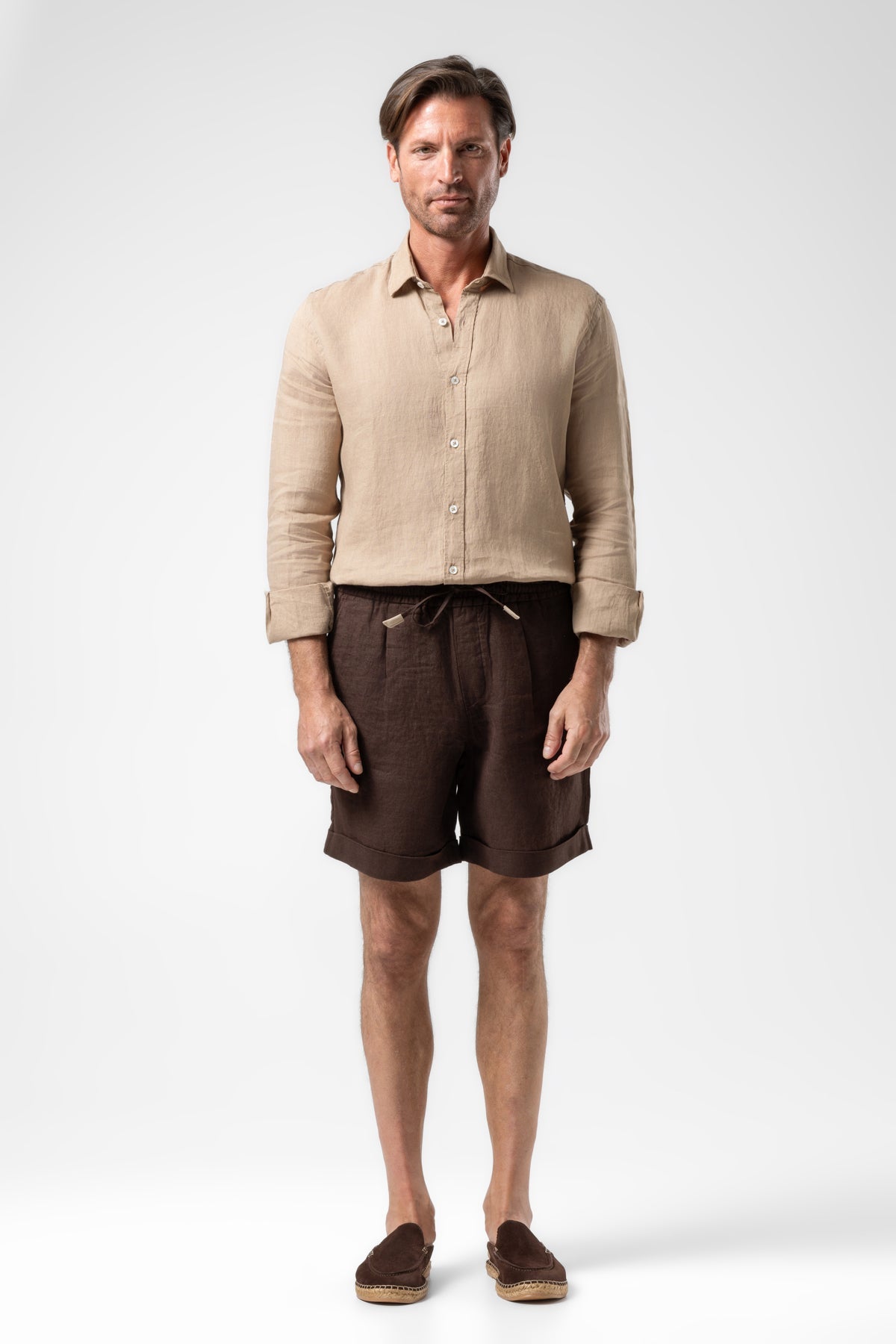 LINEN SHORTS