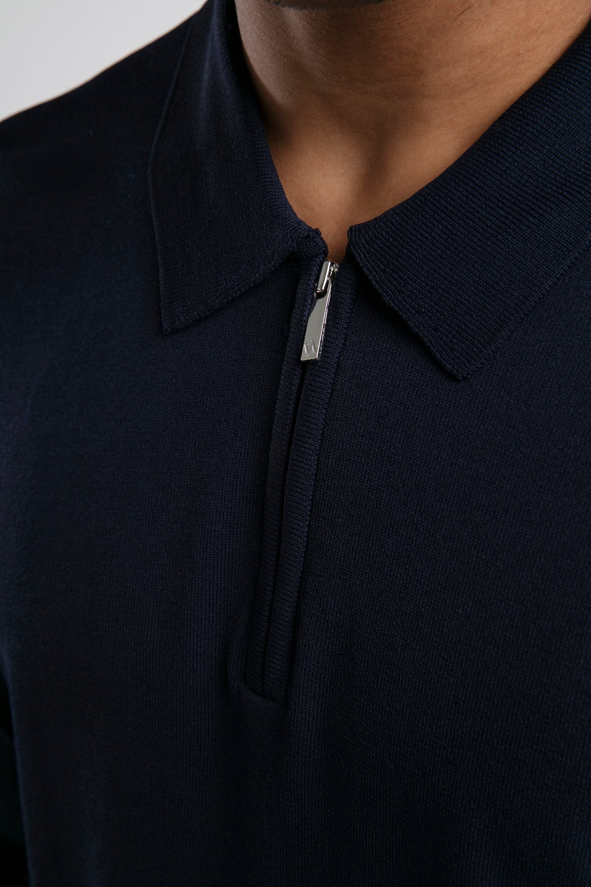 ZIP KNITTED POLO