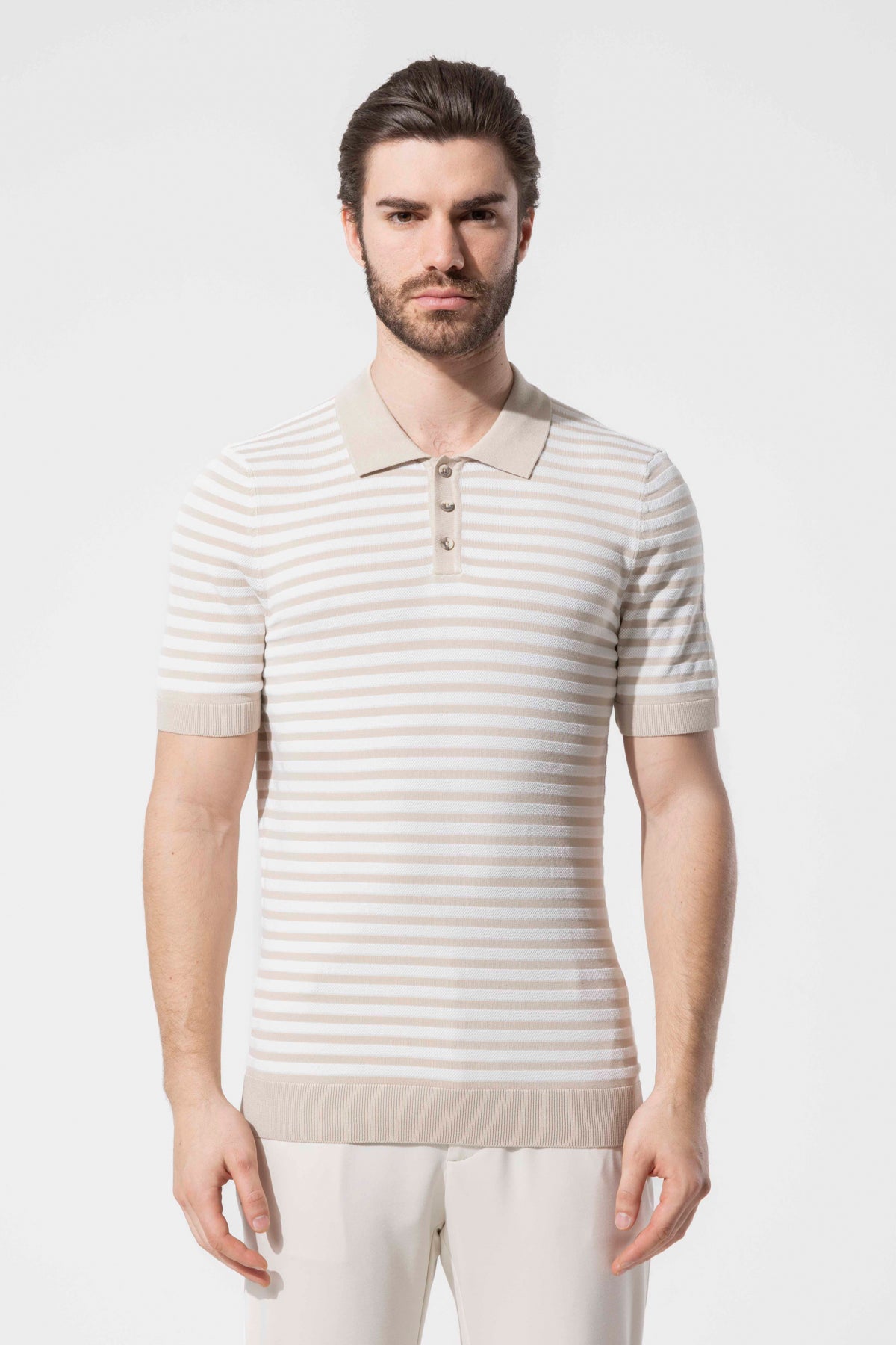 MIAMI STRIPED POLO
