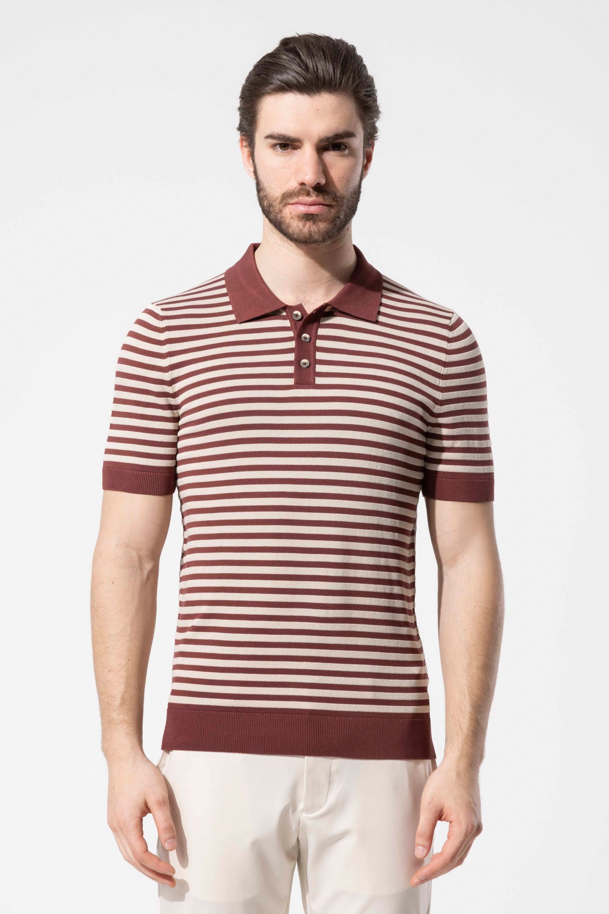 MIAMI STRIPED POLO