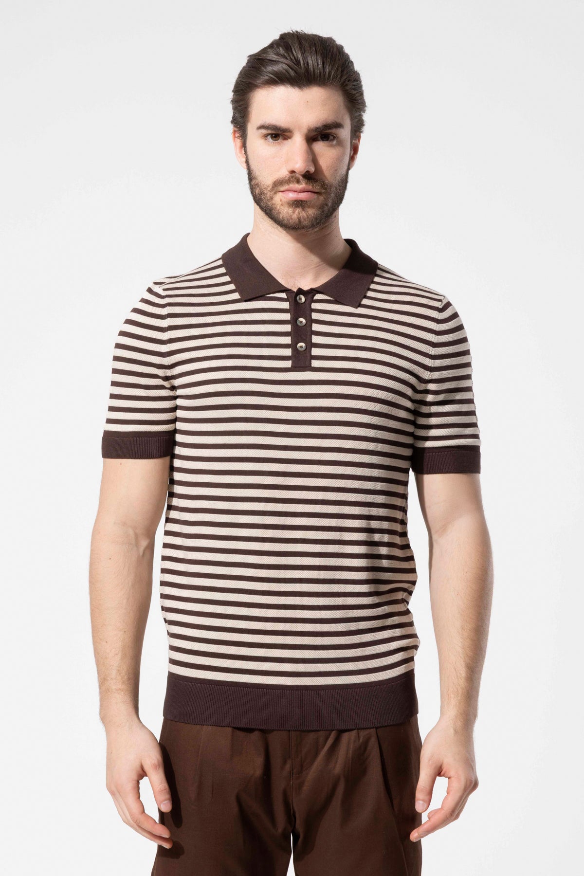 MIAMI STRIPED POLO