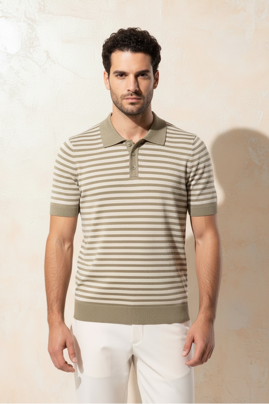 MIAMI STRIPED POLO