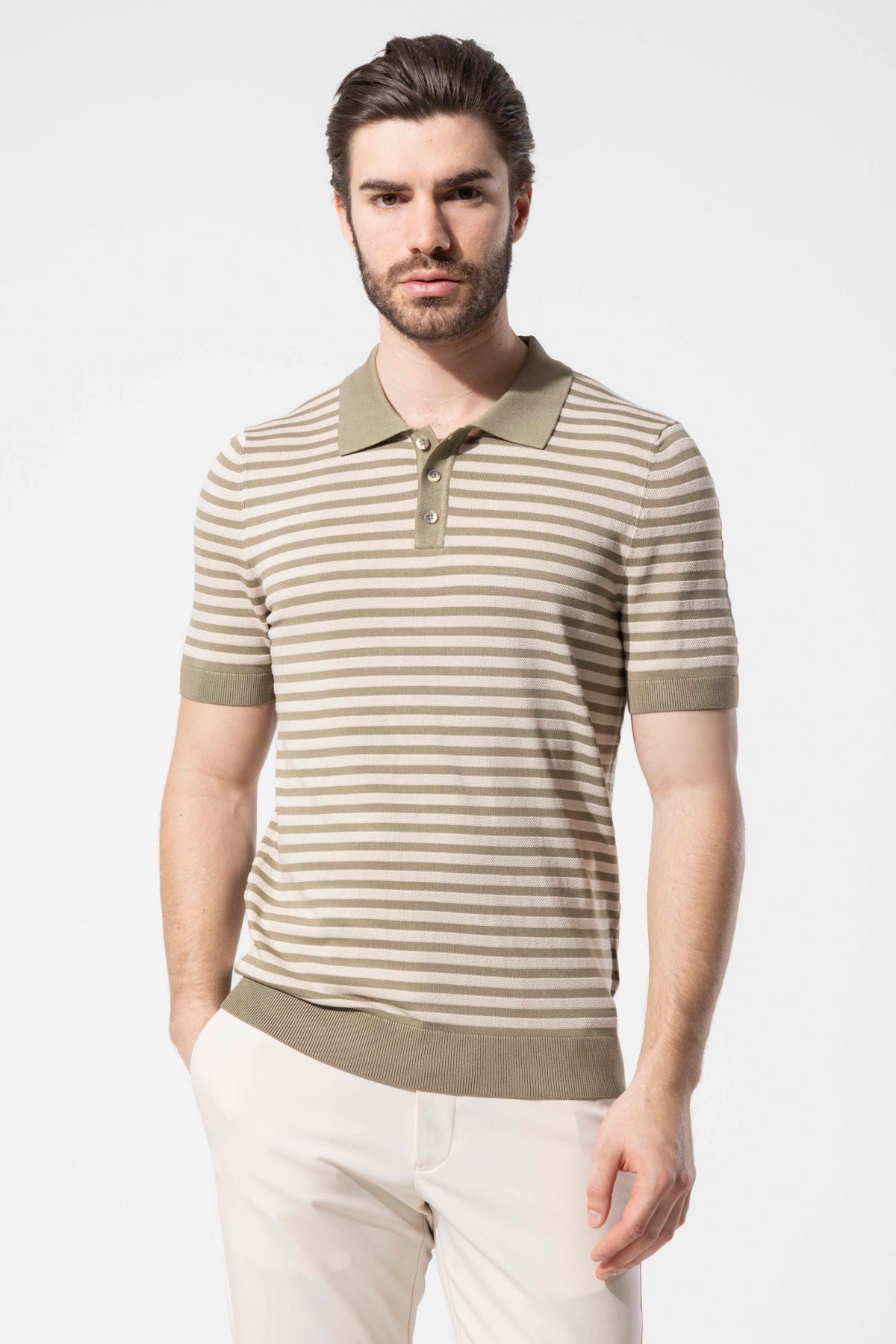 MIAMI STRIPED POLO