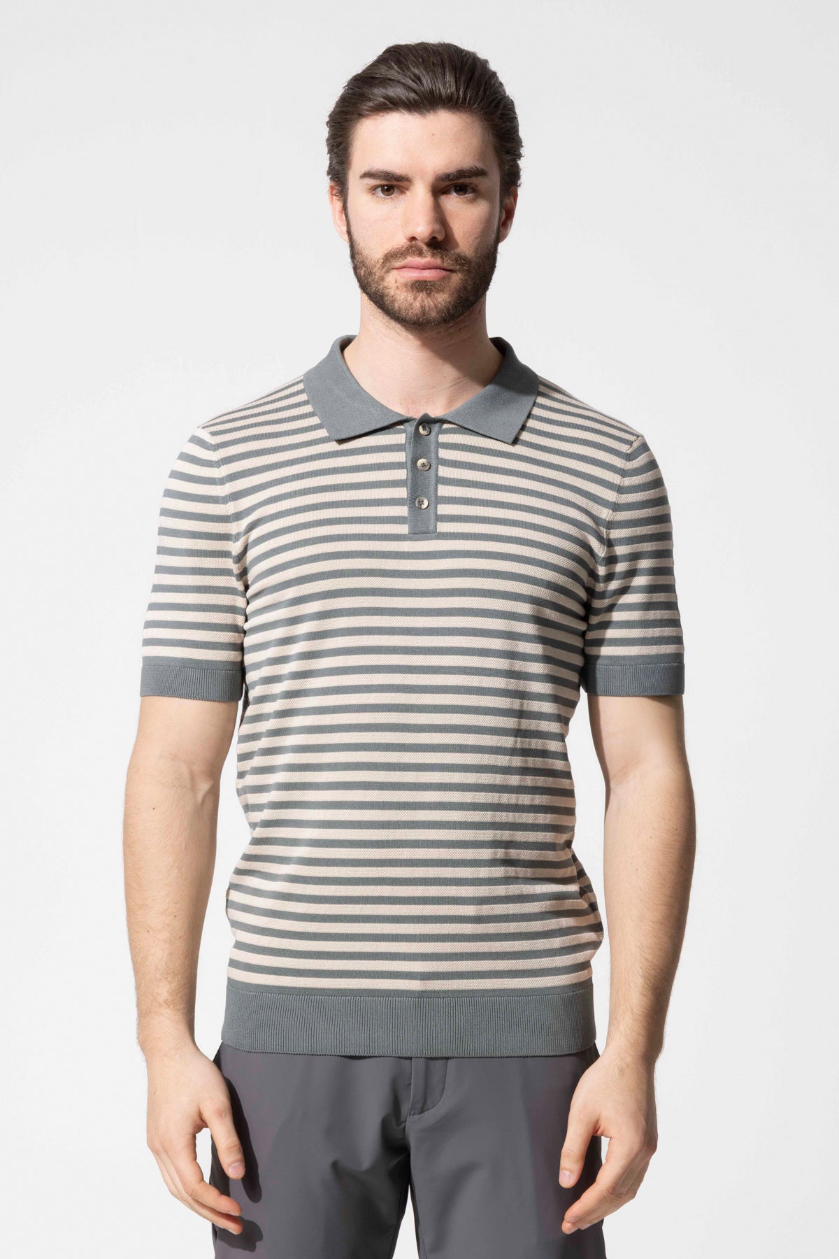 MIAMI STRIPED POLO