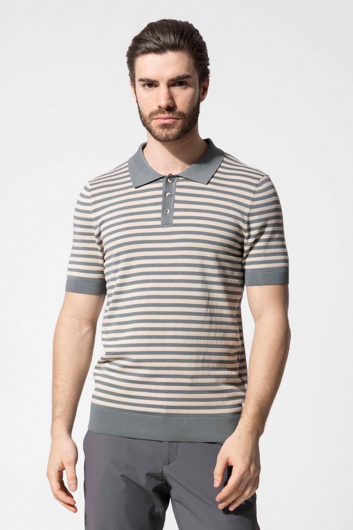 MIAMI STRIPED POLO