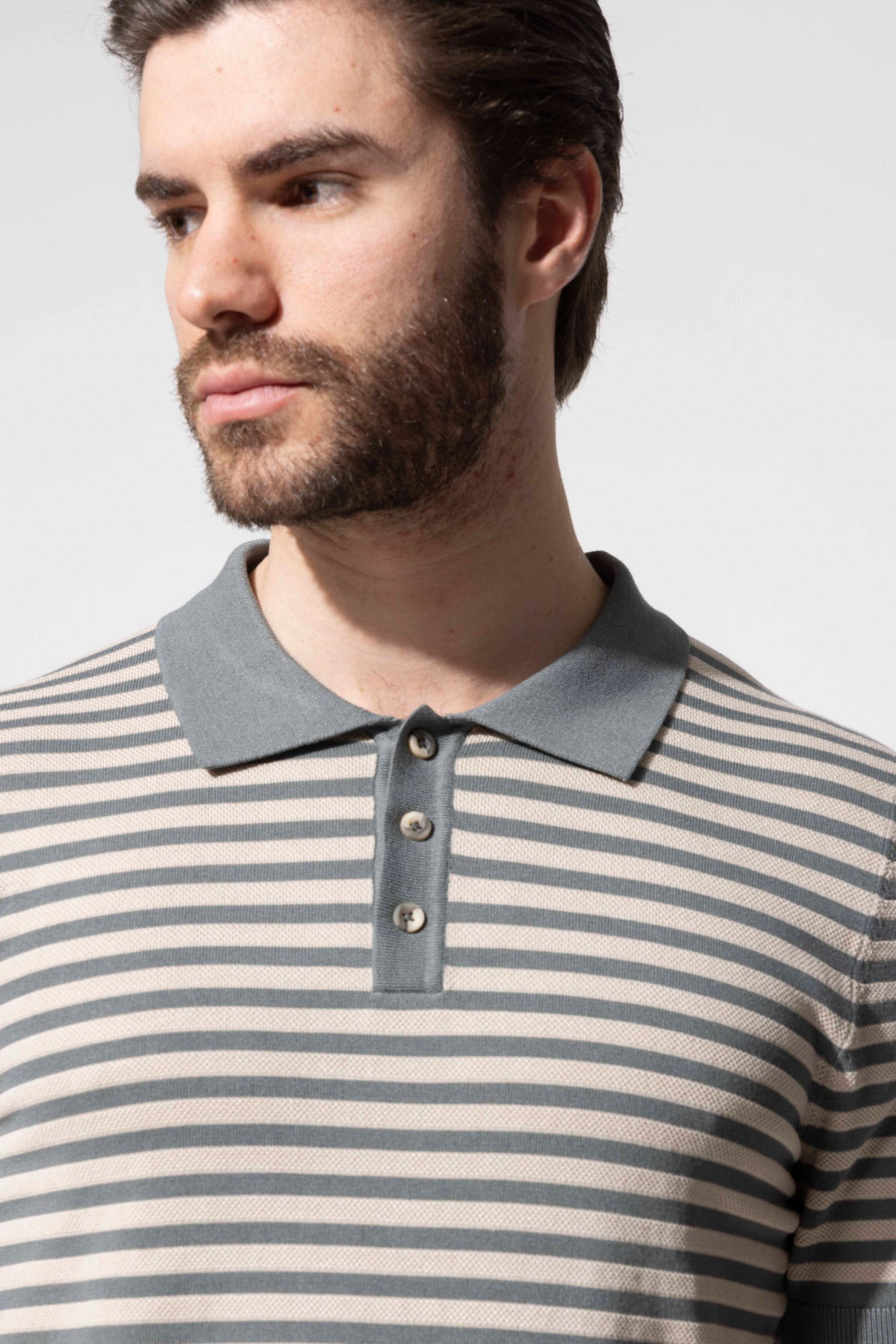 MIAMI STRIPED POLO