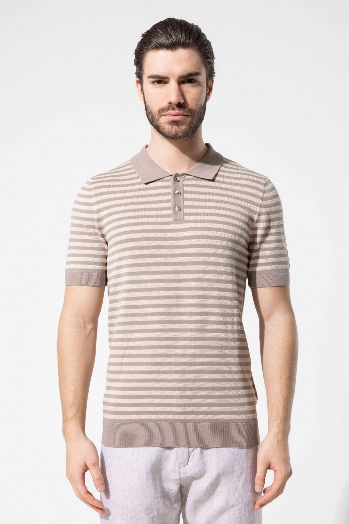 MIAMI STRIPED POLO