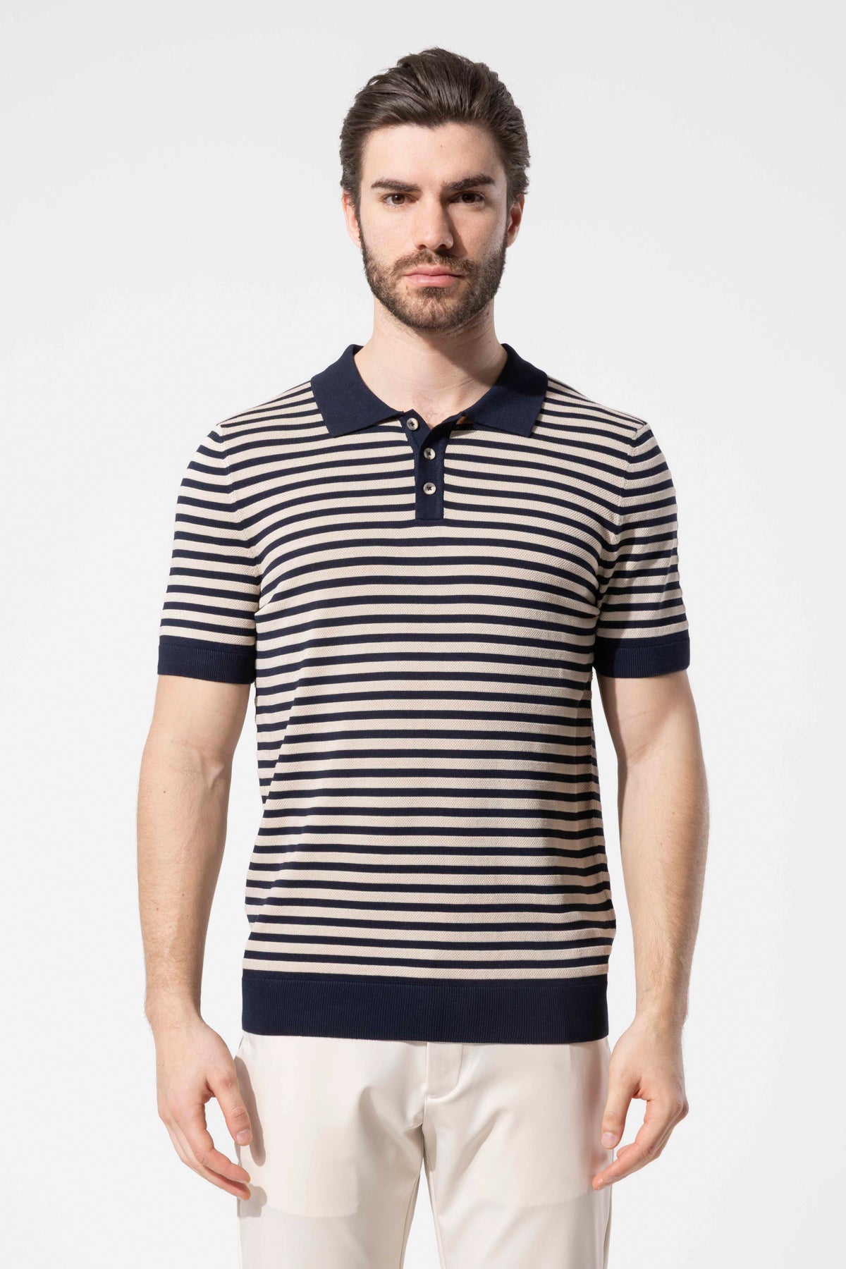 MIAMI STRIPED POLO