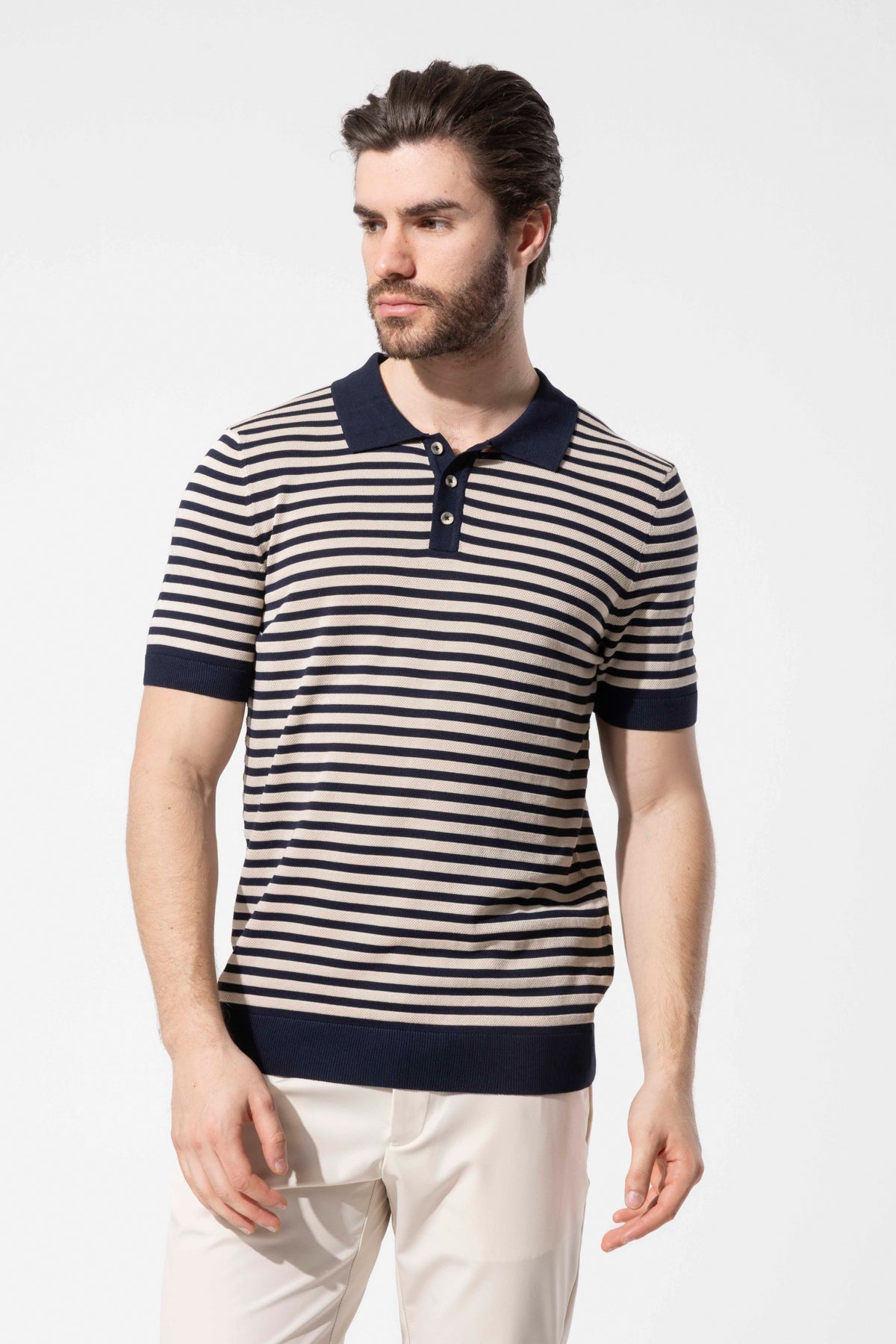 MIAMI STRIPED POLO