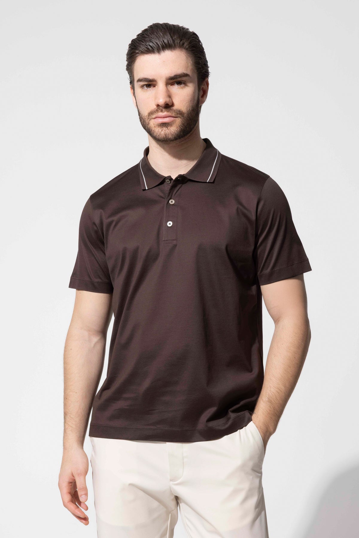 LENNY POLO STRIPED COLLAR
