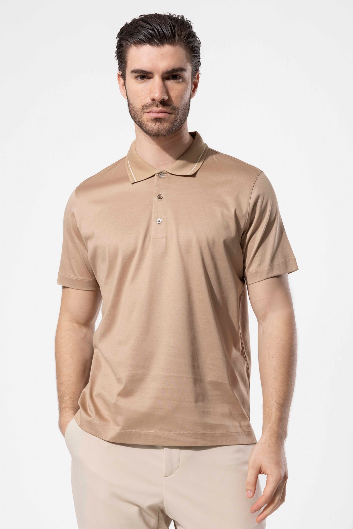 LENNY POLO STRIPED COLLAR