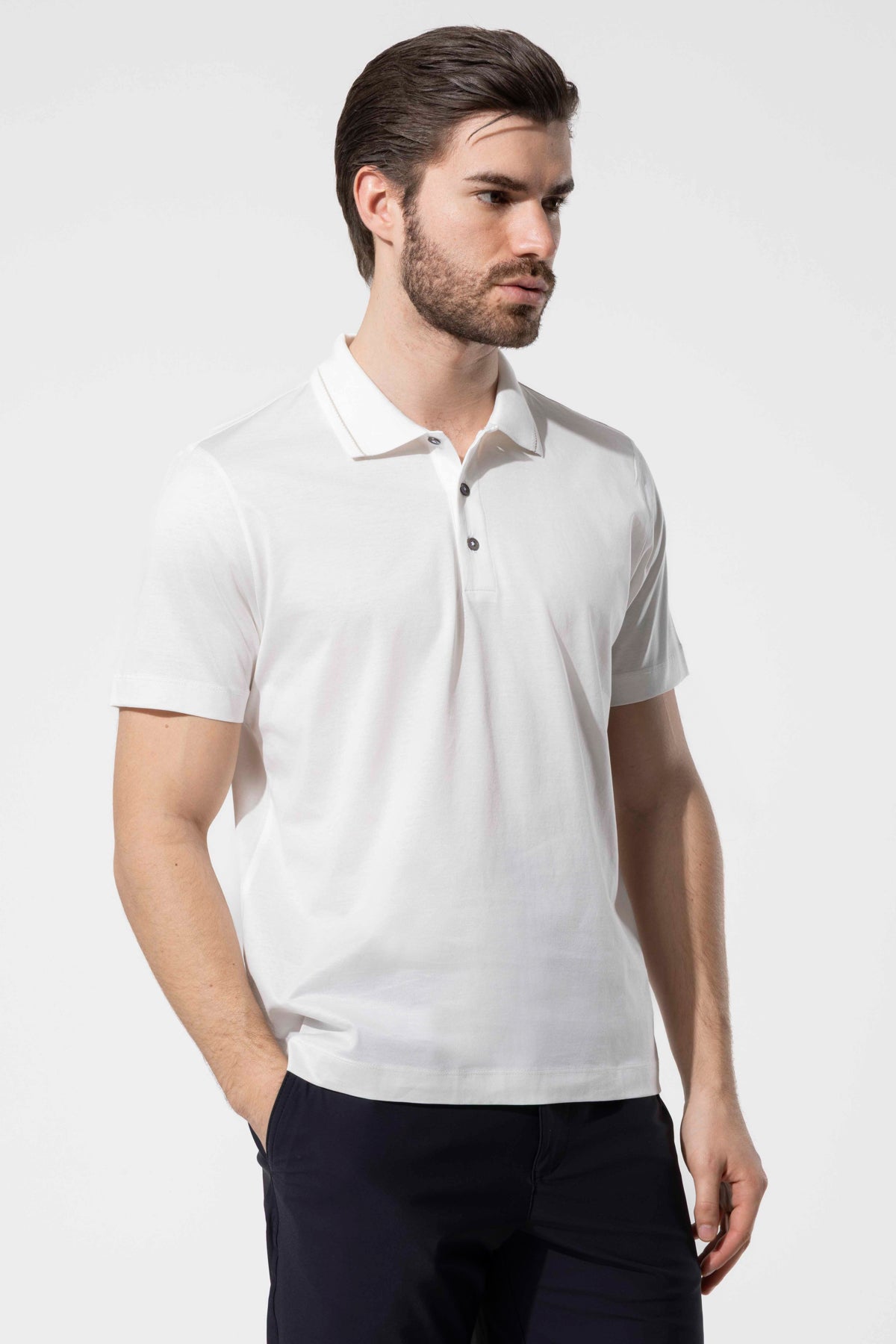 LENNY POLO STRIPED COLLAR