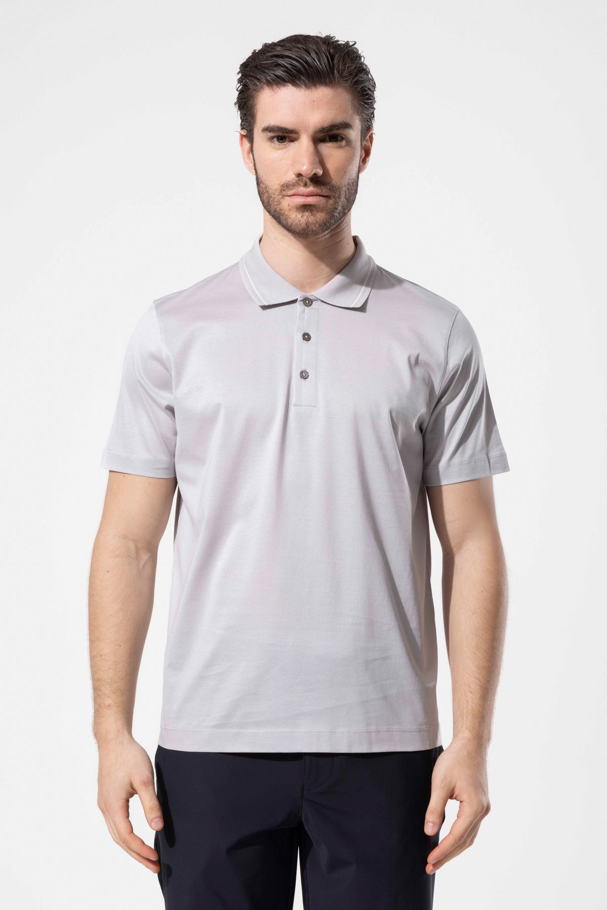 LENNY POLO STRIPED COLLAR