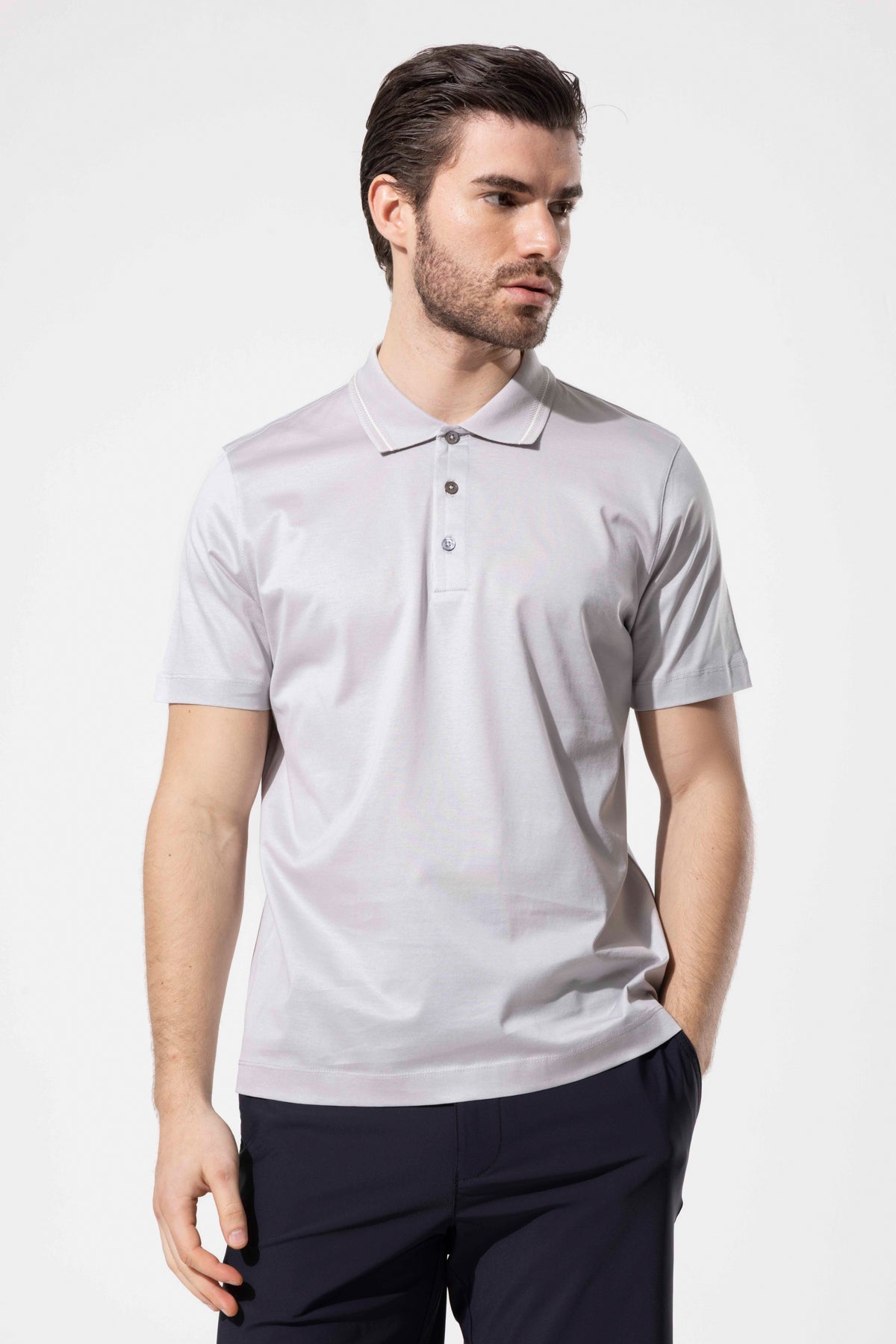 LENNY POLO STRIPED COLLAR