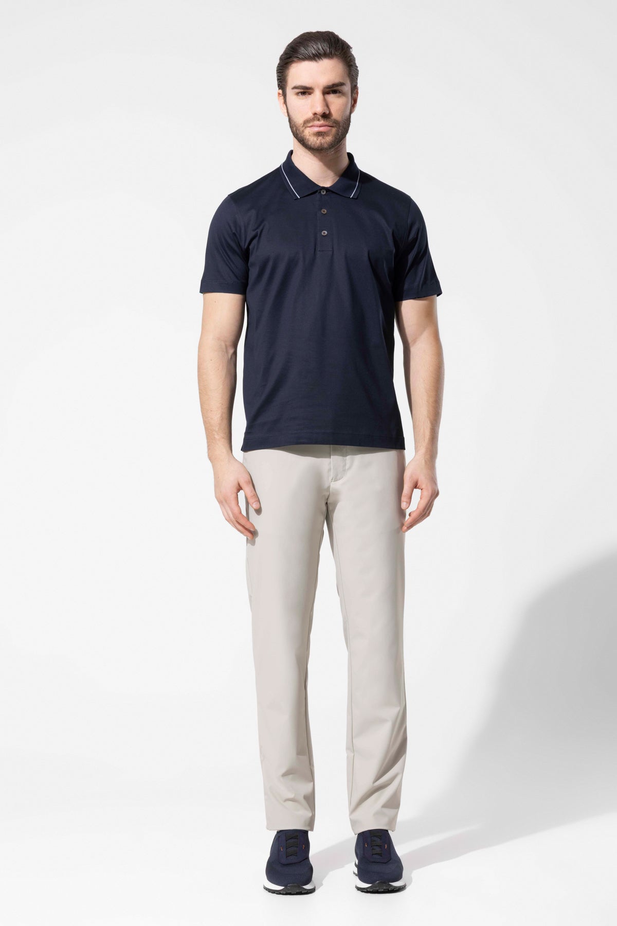 LENNY POLO STRIPED COLLAR
