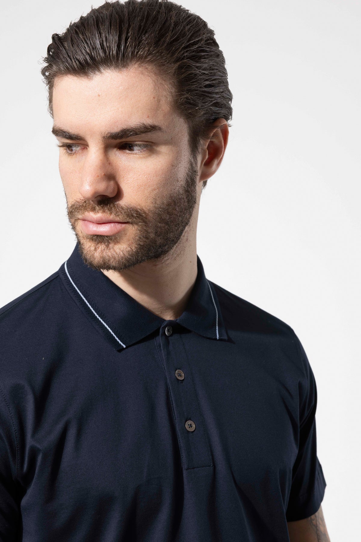 LENNY POLO STRIPED COLLAR