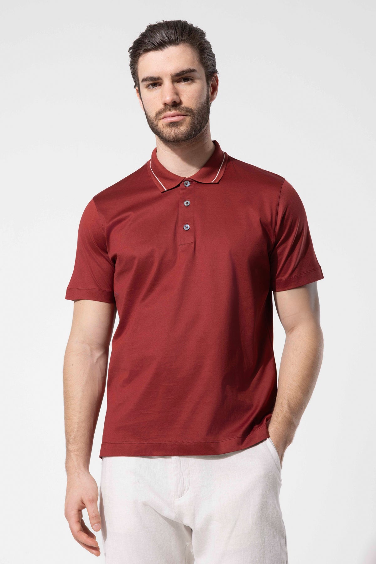 LENNY POLO STRIPED COLLAR